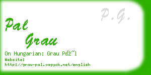 pal grau business card